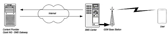 the premium-rate SMS service architecture