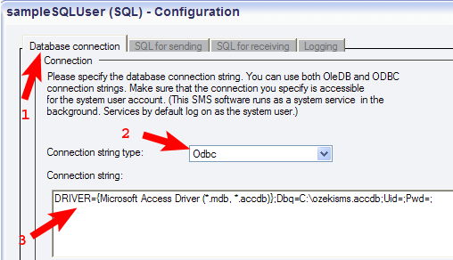 connection string type