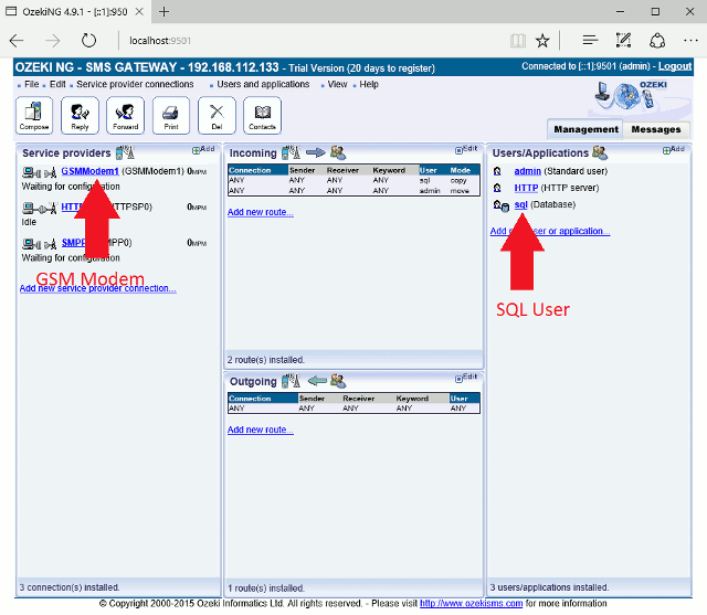 c sharp gateway configuration