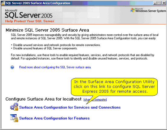 surface area configurator