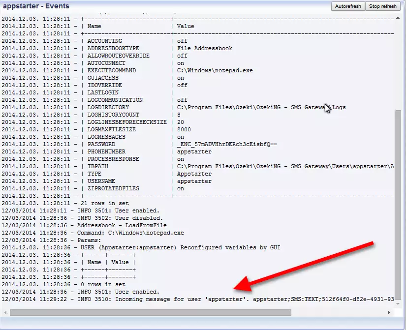 sms receiving