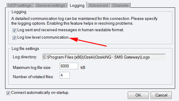 enable magyar telekom ucp sommunication logging