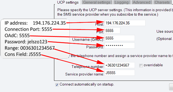 magyar telekom ucp connection settings