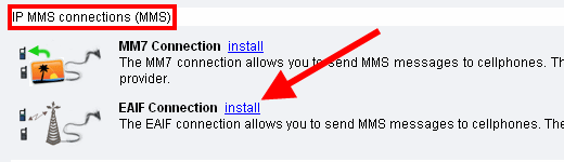 install eaif connection