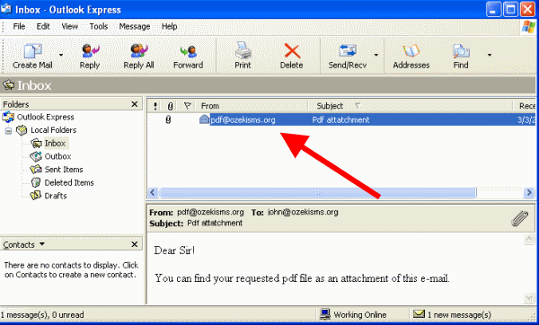 pdf file in outlook