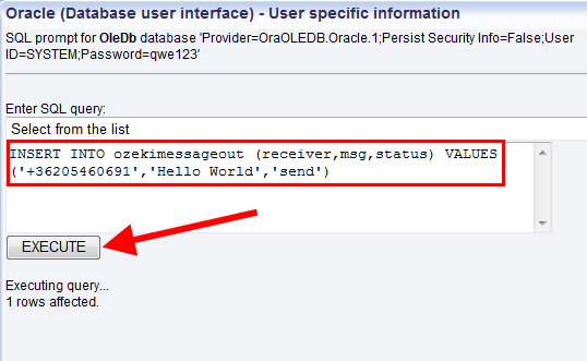 sql query