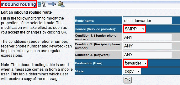 inbound routing