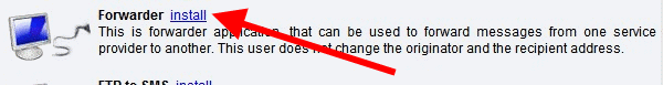 install forwarder user