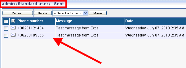 sending multiple sms messages