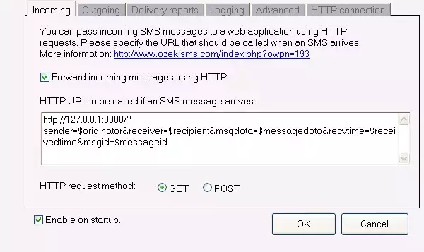 http target url setting