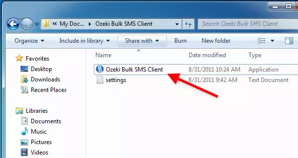 execute ozeki bulk sms client