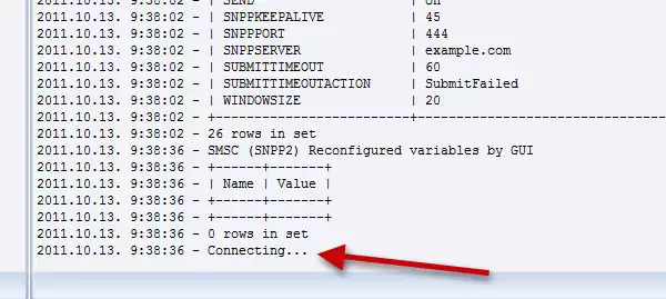 snpp connection is setup