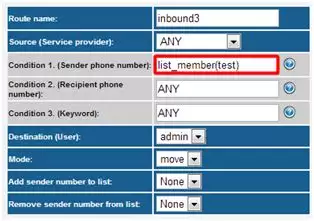 adding list management condition