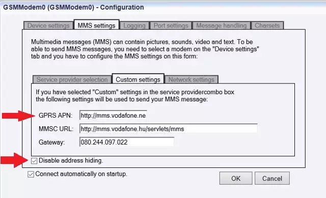 disable address hiding