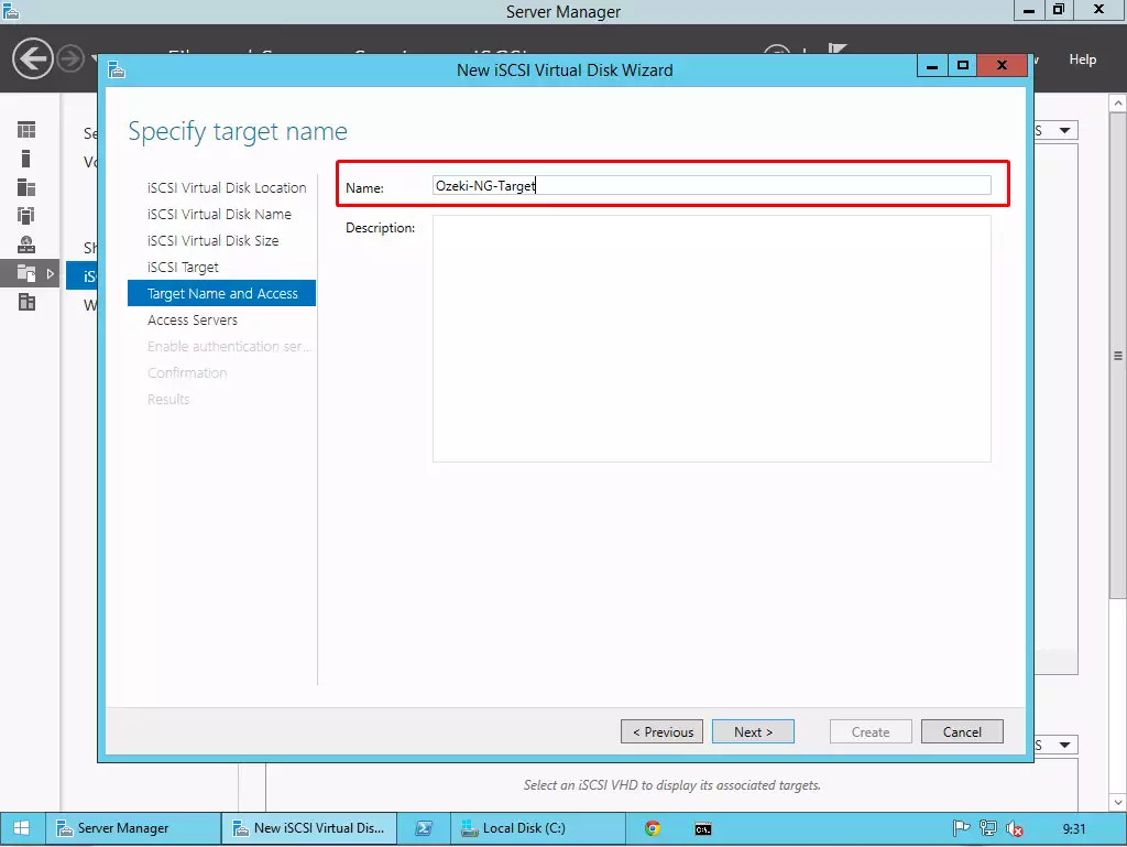 specifying a target name for the two nodes