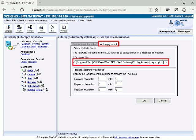 sqlscript.txt file path