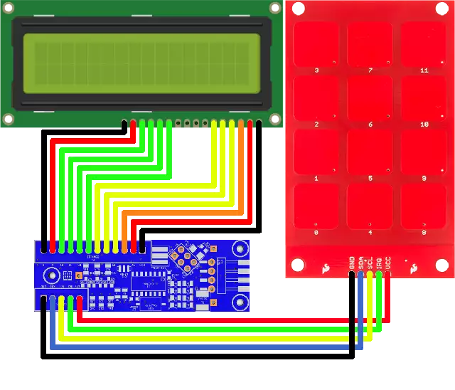 four pin lcd connection