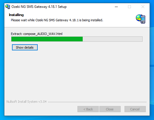 install ozeki ng sms gateway