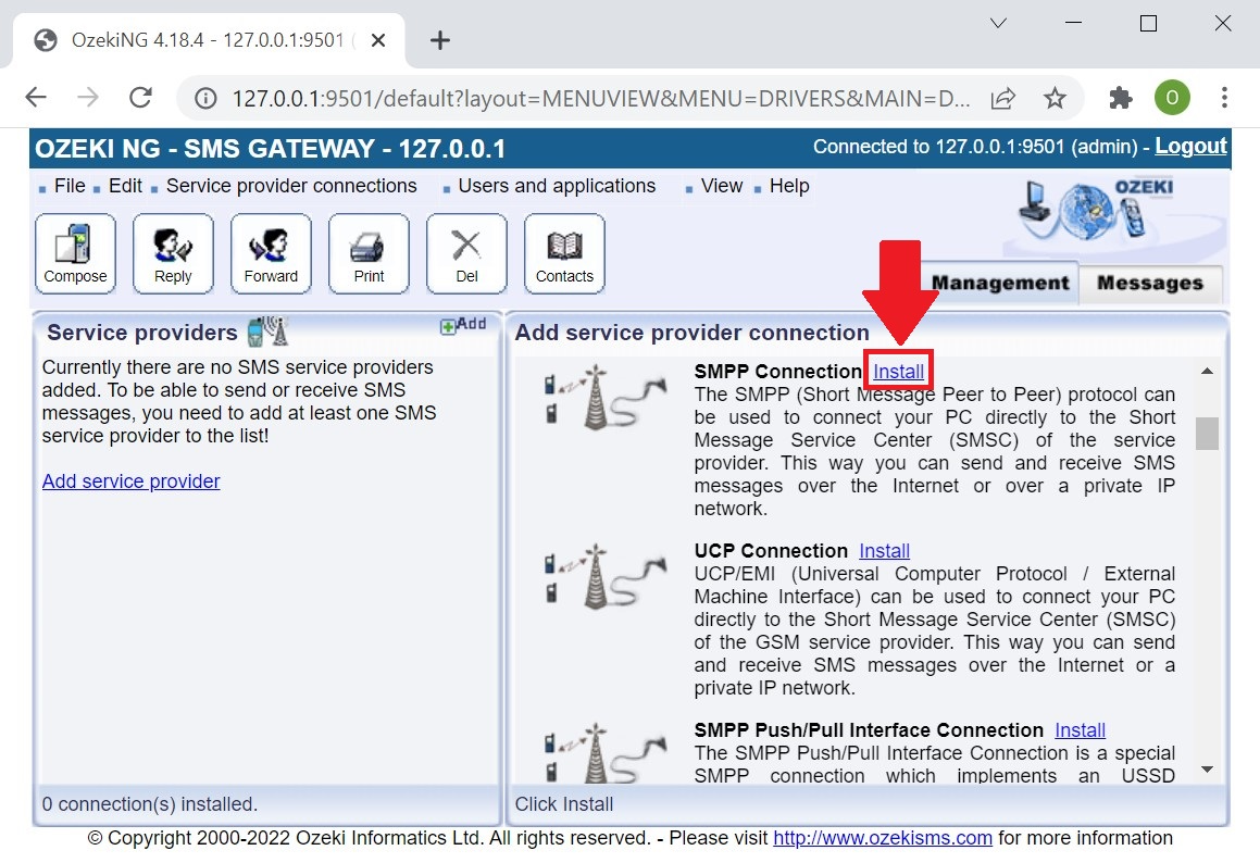 installing a gsm modem connection