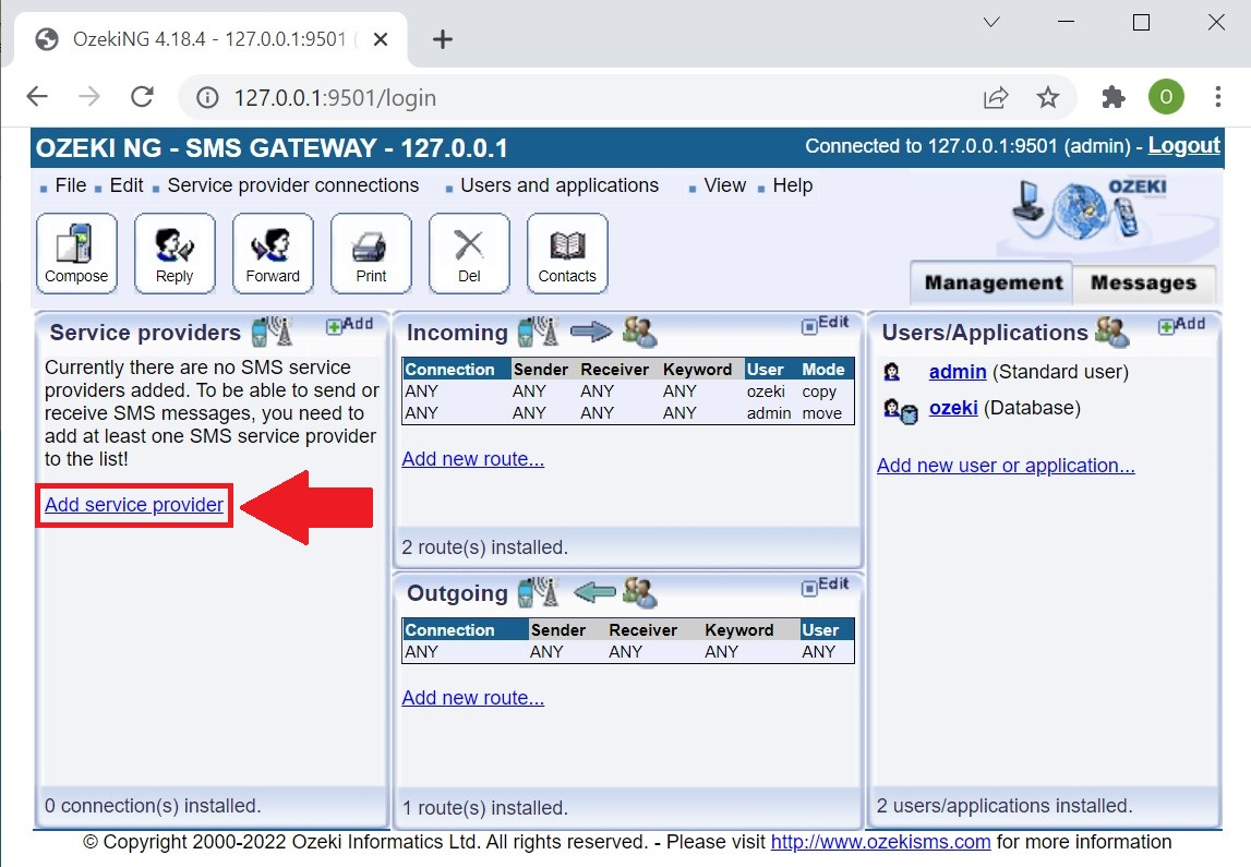 management console