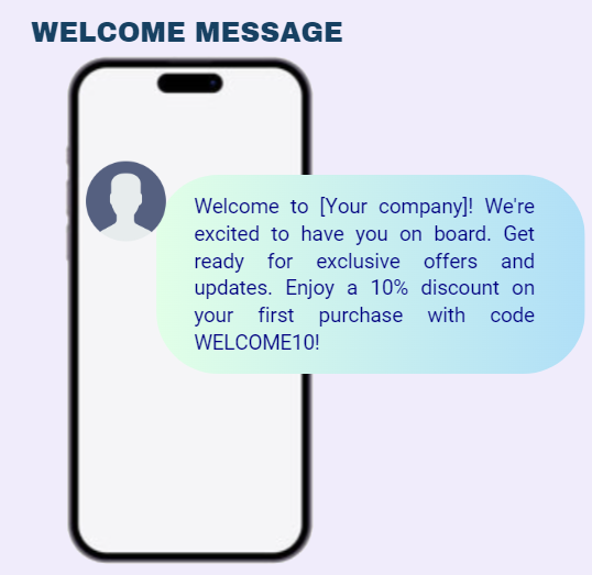 welcome message